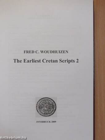 The Earliest Cretan Scripts 2.