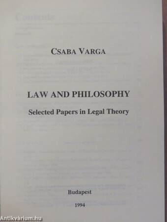 Law and Philosophy