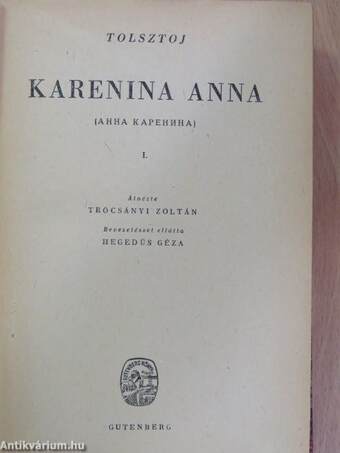 Karenina Anna I-IV.