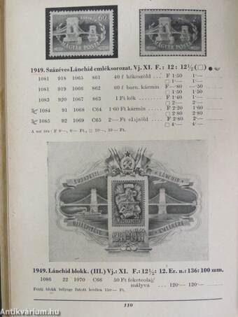 Magyarország bélyegei 1850-től 1947-ig/Magyar bélyegek katalógusa 1951