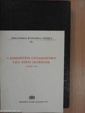 A keresztyéni gyülekezetben való isteni dicséretek