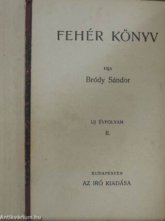 Fehér Könyv 1915. márczius