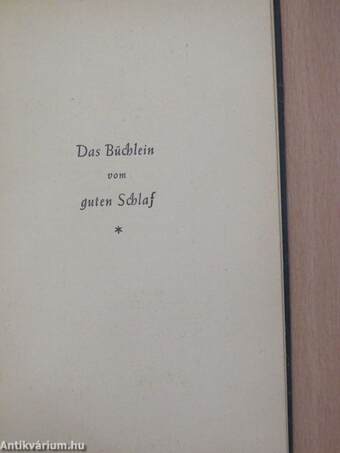 Das Büchlein vom guten Schlaf (gótbetűs)