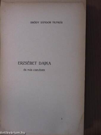 Erzsébet dajka és más cselédek/A dada