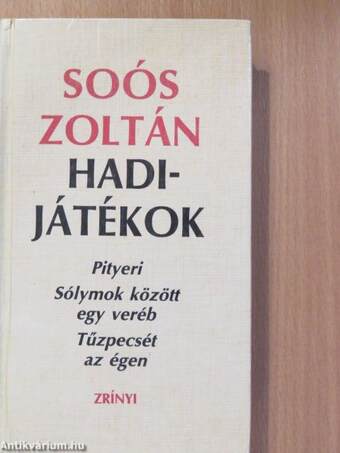 Hadijátékok (aláírt, számozott példány)