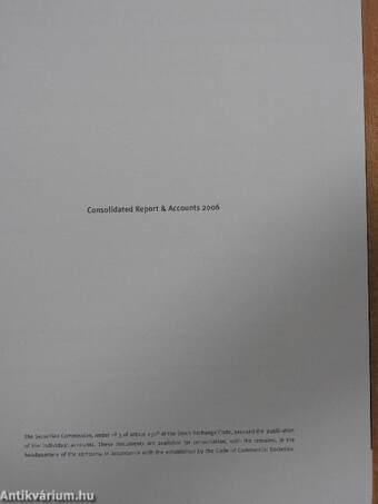 Consolidated Report & Accounts 2006