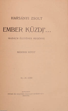 Ember küzdj'... I-III.