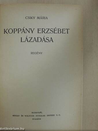 Koppány Erzsébet lázadása