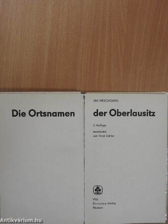 Die Ortsnamen der Oberlausitz