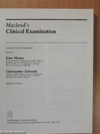 Macleod's Clinical Examination