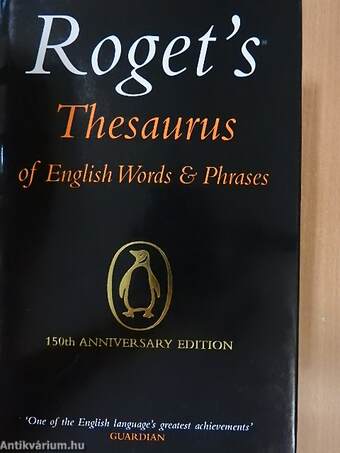 Roget's Thesaurus of English Words and Phrases