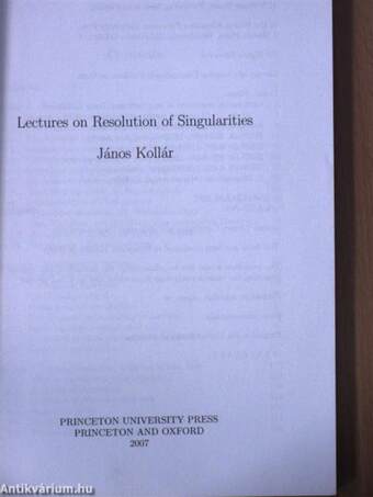 Lectures on Resolution of Singularities