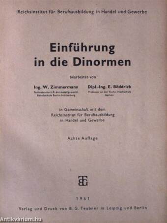 Einführung in die Dinormen