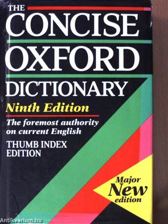 The Concise Oxford Dictionary of Current English