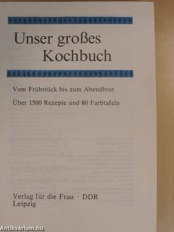 Unser großes Kochbuch