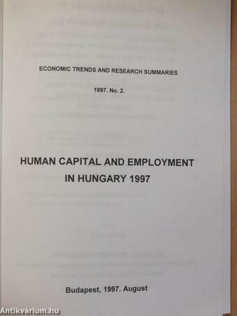 Human Capital and Employment in Hungary 1997