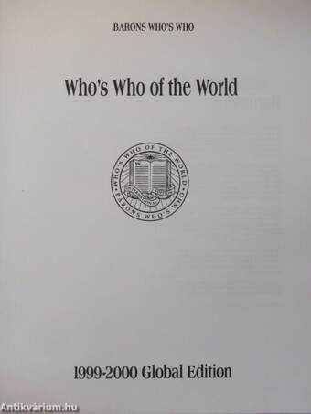 Who's Who of the World 1999-2000