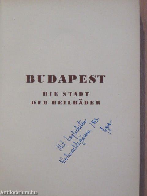 Budapest die Stadt der Heilbäder