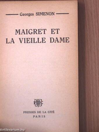 Maigret et la vieille dame