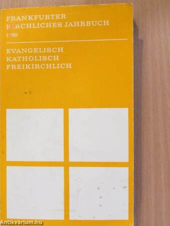 Frankfurter Kirchliches Jahrbuch 1980