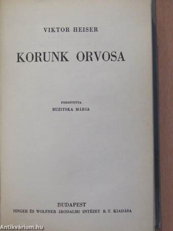 Korunk orvosa