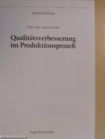 Qualitätsverbesserung im Produktionsprozeß