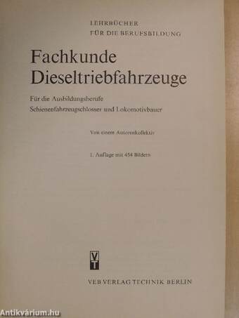 Fachkunde Dieseltriebfahrzeuge