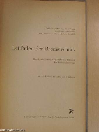 Leitfaden der Bremstechnik