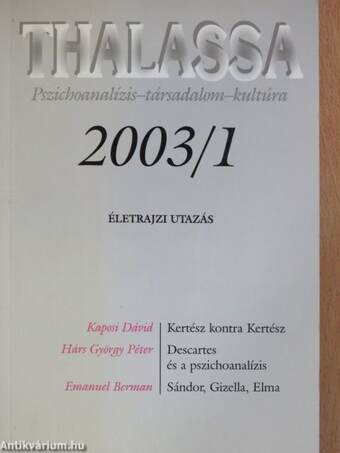 Thalassa 2003/1-3.