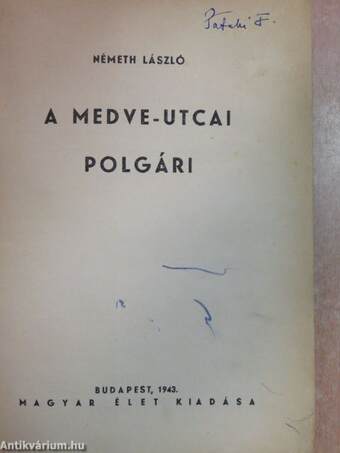 A Medve-utcai polgári