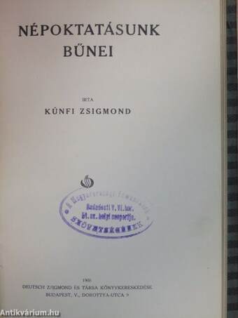 Mi a szociológia?/Az ember származása/A magyar adórendszer igazságtalanságai/Népoktatásunk bűnei