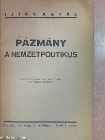 Pázmány a nemzetpolitikus