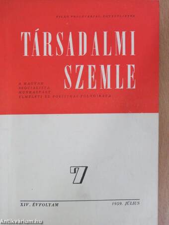 Társadalmi Szemle 1959. július