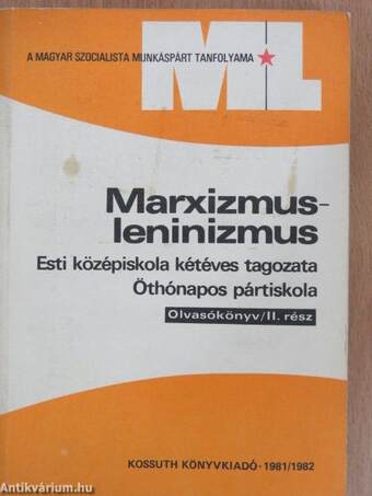 Marxizmus-leninizmus 1981/1982 II.