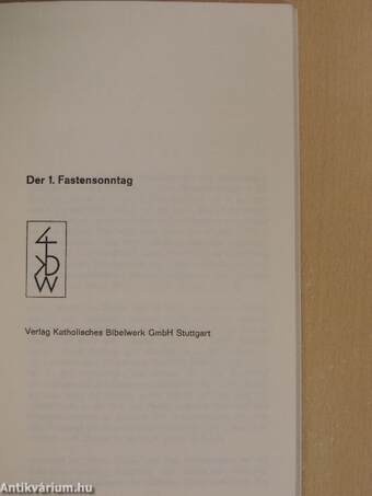 Der 1. Fastensonntag