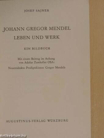 Johann Gregor Mendel Leben und Werk