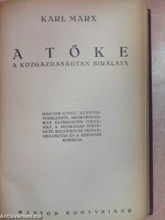 A Tőke I/1-4. (töredék)