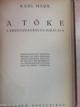 A Tőke I/1-4. (töredék)