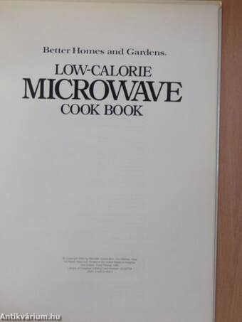 Low-Calorie Microwave Cook Book