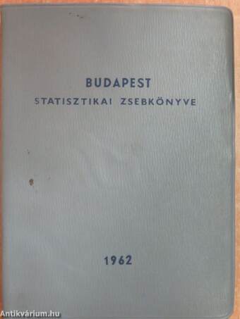 Budapest statisztikai zsebkönyve 1962.