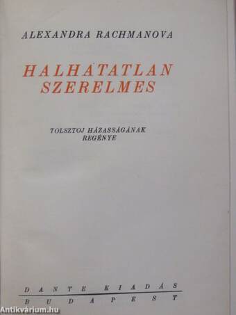 Halhatatlan szerelmes