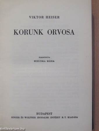 Korunk orvosa