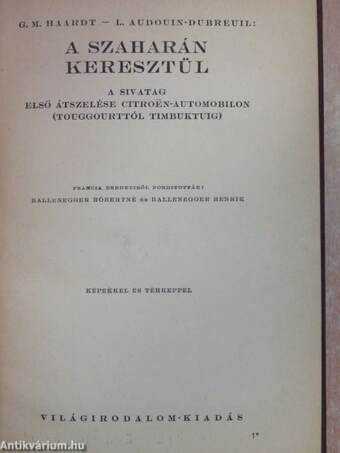 A Szaharán keresztül