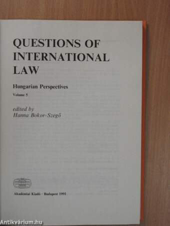 Questions of International Law 5.