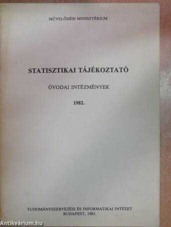 Statisztikai tájékoztató 1982.