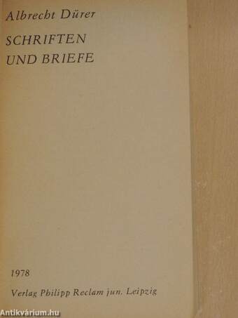 Schriften und Briefe