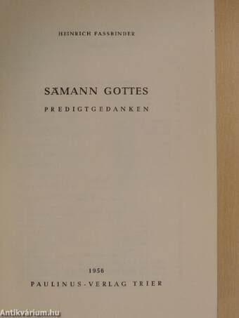 Sämann Gottes