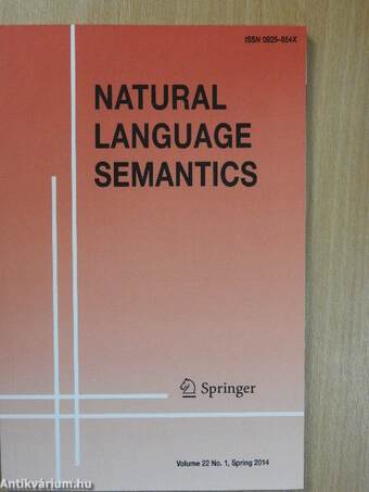 Natural Language Semantics Spring 2014