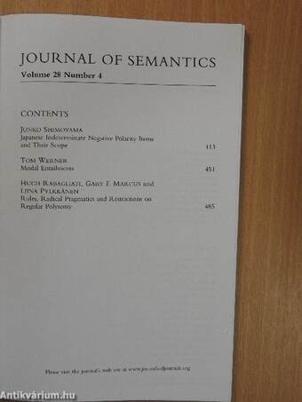 Journal of Semantics November 2011