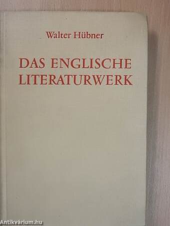 Das englische Literaturwerk